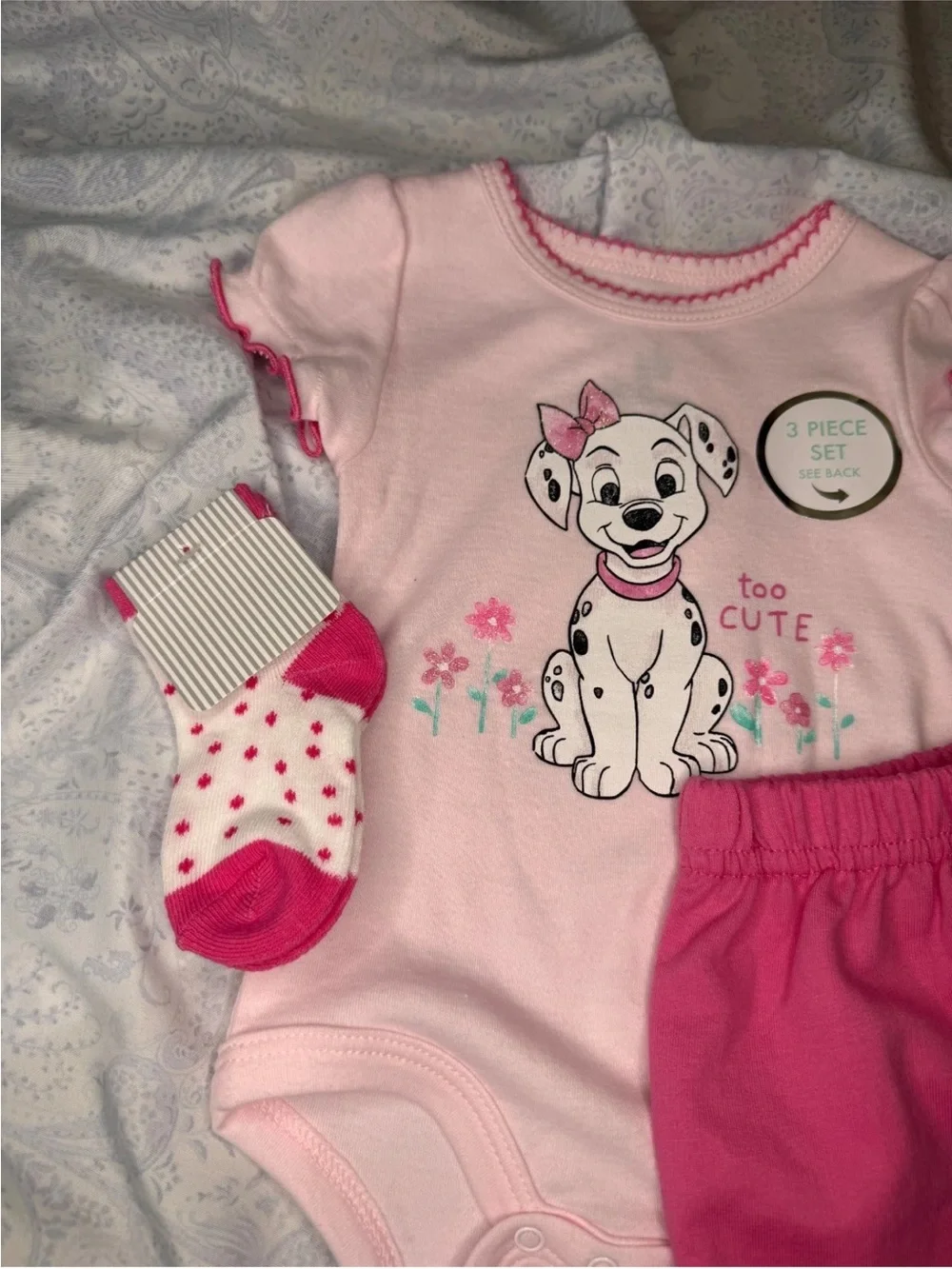 Disney 101 Dalmations Penny 3 piece infant set